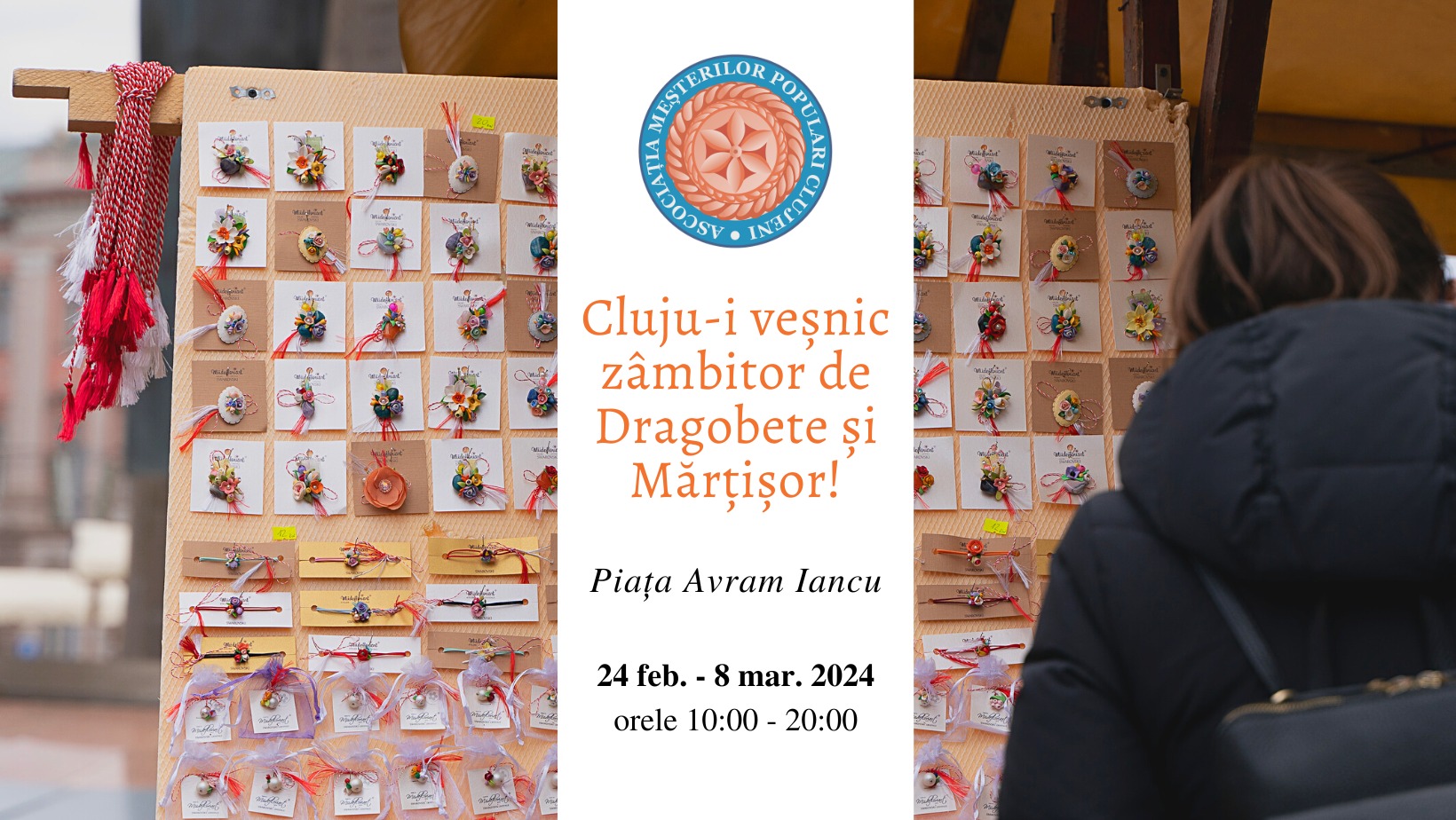 Clujui veșnic zâmbitor de Dragobete și Mărțișor! Târg de primăvară